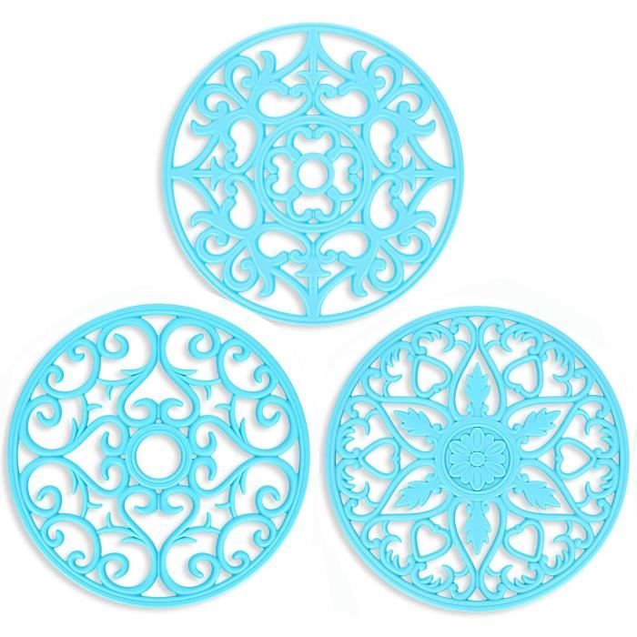 Dessous De Plat En Verre Moulé - Transparent, Style Trivette, Occasion