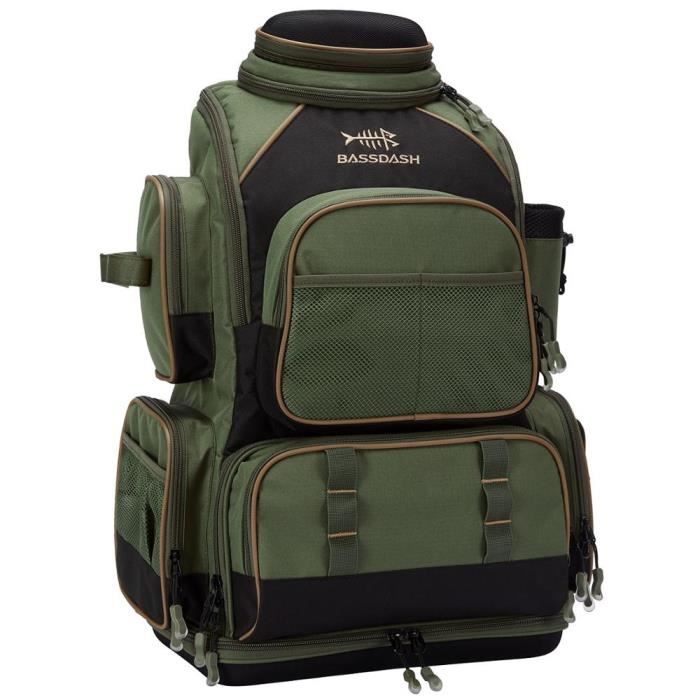 Sac à Dos De Pêche Tactique - Avec Porte-canne - Équipement De Pêche