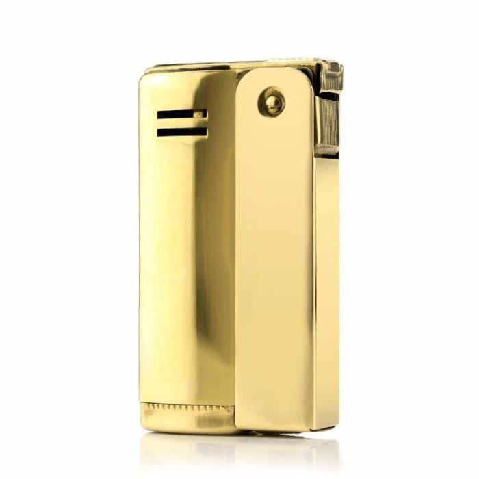 Briquet à Kérosène Rétro En Laiton - Puits à Pression, Créatif, Doré, Neuf