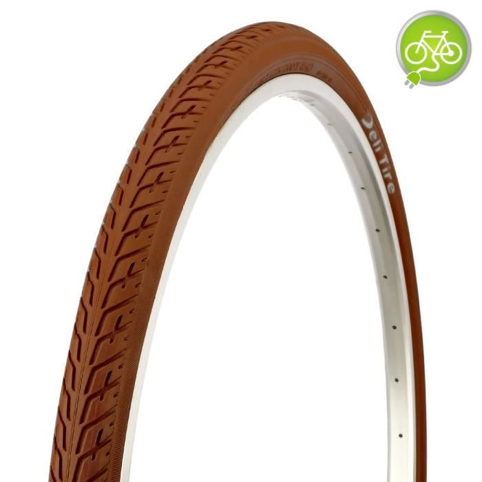 Pneu vélo électrique anti-crevaison marron 700x45C CYCLINGCOLORS