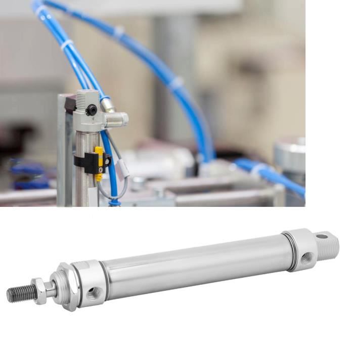 MAL 25x100mm Cylindre à Air Pneumatique à Double Tige Alliage D'Aluminium Miniature Mini Vérin