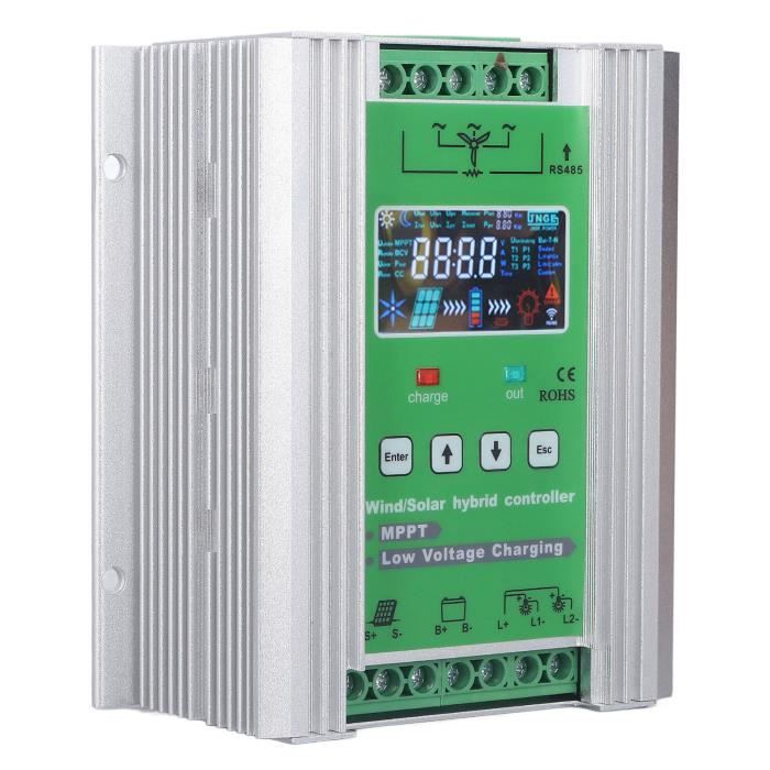 Contrôleur De Charge Hybride MPPT 1600W éolien/solaire – 12V/24V