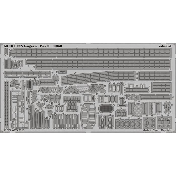 Eduard Photoetch 1/350 USS Texas Pt.4 Deck – Détails Premium Pour Maquette Navale (EDP53157)