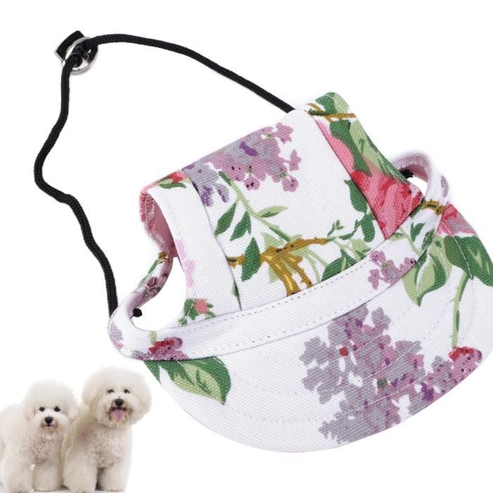 Casquette De Baseball Pour Chien - Protection Solaire, Trous Pour Oreilles, Réglable - Taille S/M - 11