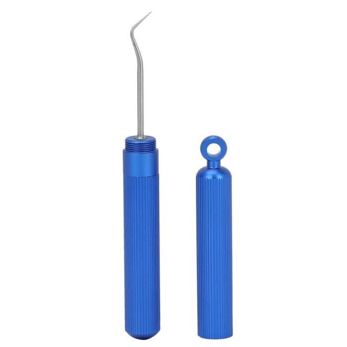 Lot De 2 Cure-dents Portatifs + 2 Cure-dents En Métal Portable - Multifonction - Étanche - Léger