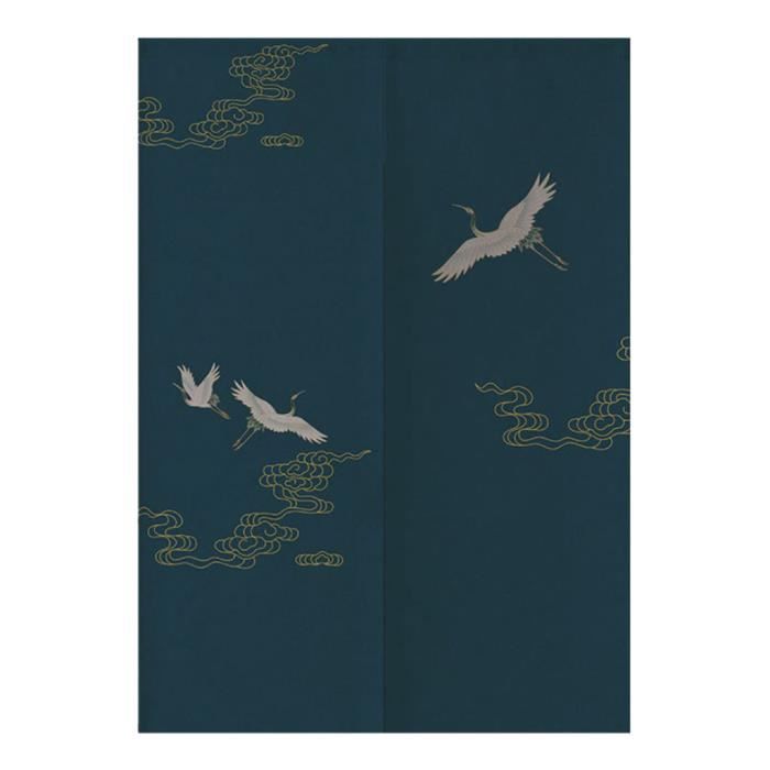 Rideau De Porte De Style Chinois Japonais Noren Traditionnel Phénix Doré Grande Muraille Pleine