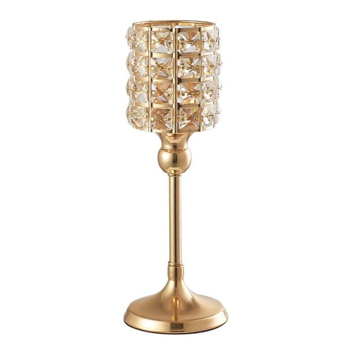Hewory Bougeoir en verre : 8 porte-bougies votives ambrées