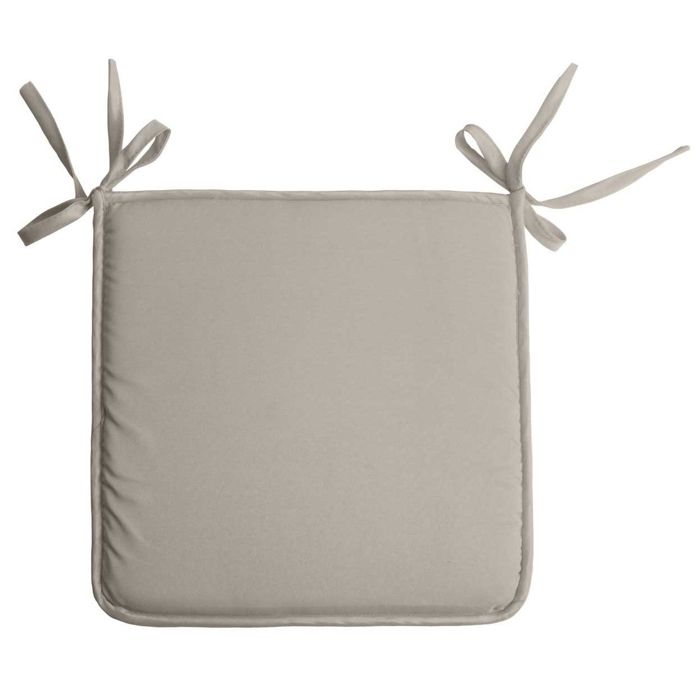 Galette de chaise unie aux multiples couleurs Beige 38x38 cm Galette de chaise unie aux multiples couleurs Beige 38x38 cm