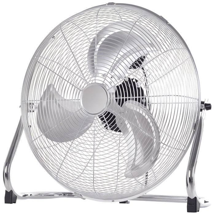 Ventilateur de bureau - HOMCOM - puissant 100 W - 3 vitesses et inclinaison réglable à 120° - pour chambre bureau à domicile - gris - Hom