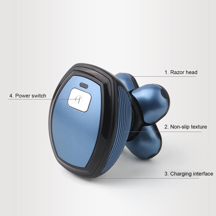Rasoir Électrique Barbe Double Têtes Compact Étanche Rechargeable - Neuf En Boîte