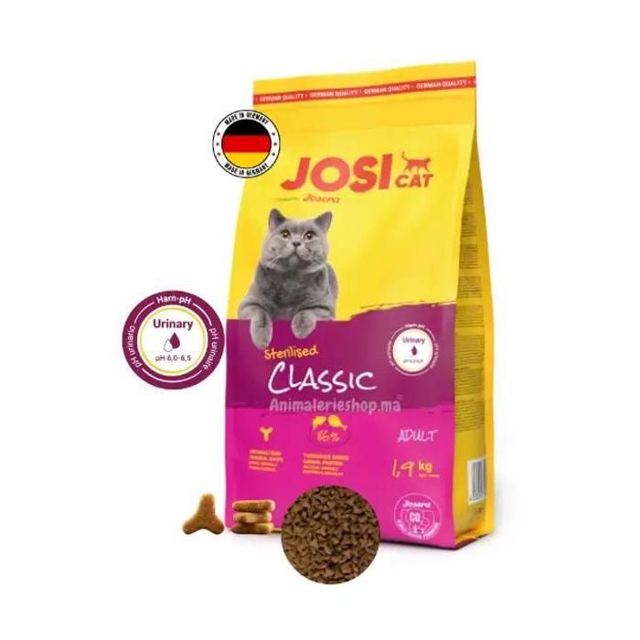 Comparer les prix de Nourriture sèche - JOSICAT - Sterilised Classic - 19 kg - Chats Adultes - Sans blé ni arômes artificiels