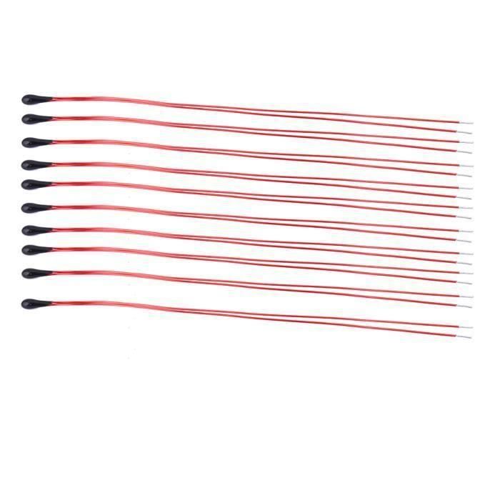 Pack De 5 Thermistances NTC 100kΩ - Capteurs De Température Pour Circuits électroniques - 5mm - Modèle 93ther004