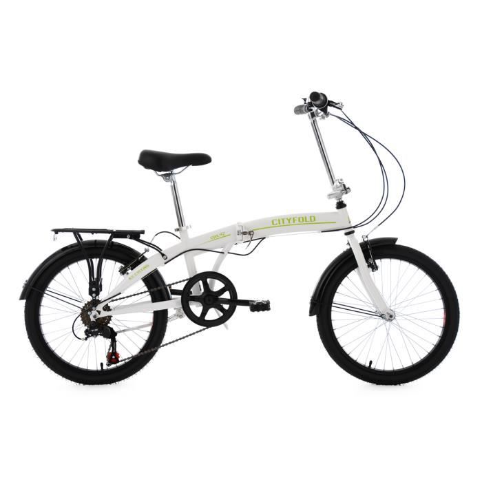 V lo pliable 20 Cityfold blanc TC 27 cm KS Cycling Cdiscount Sport