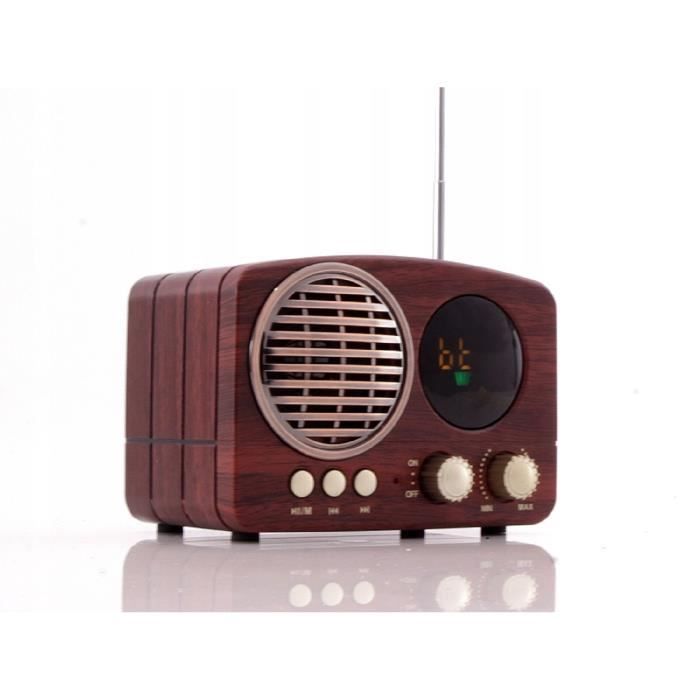 Enceinte haut parleur bluetooth radio vintage - Cdiscount TV Son Photo
