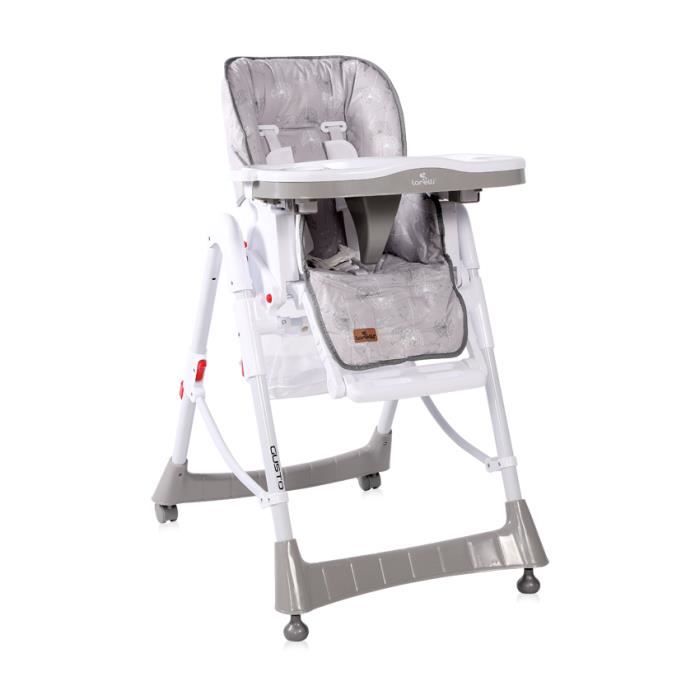 Chaise Haute Reglable Evolutive Pour Bebe Gusto Lorelli Gris Cdiscount Puericulture Eveil Bebe