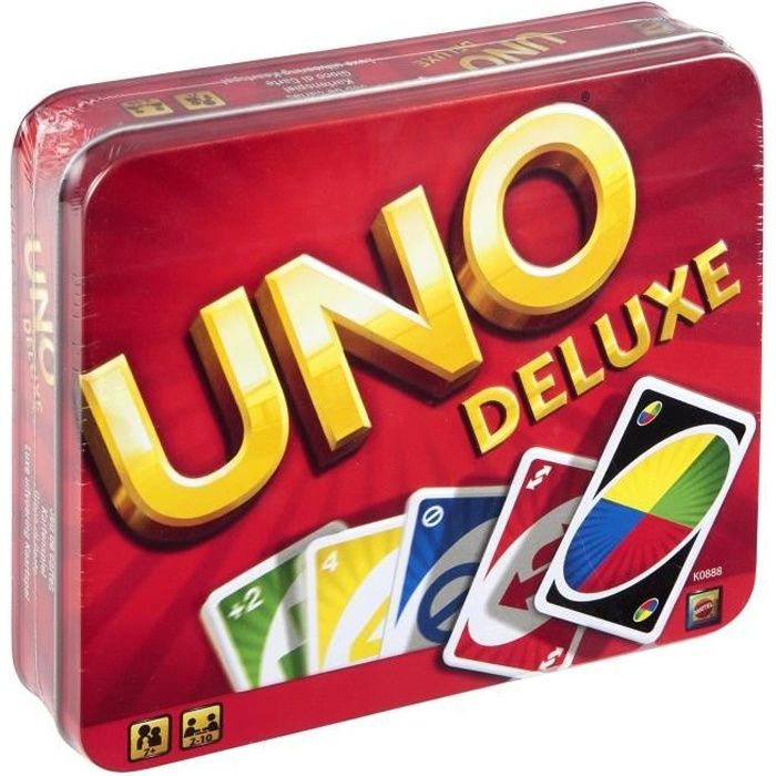 Orange - UNO Boîte de rangement pour cartes de jeux de société