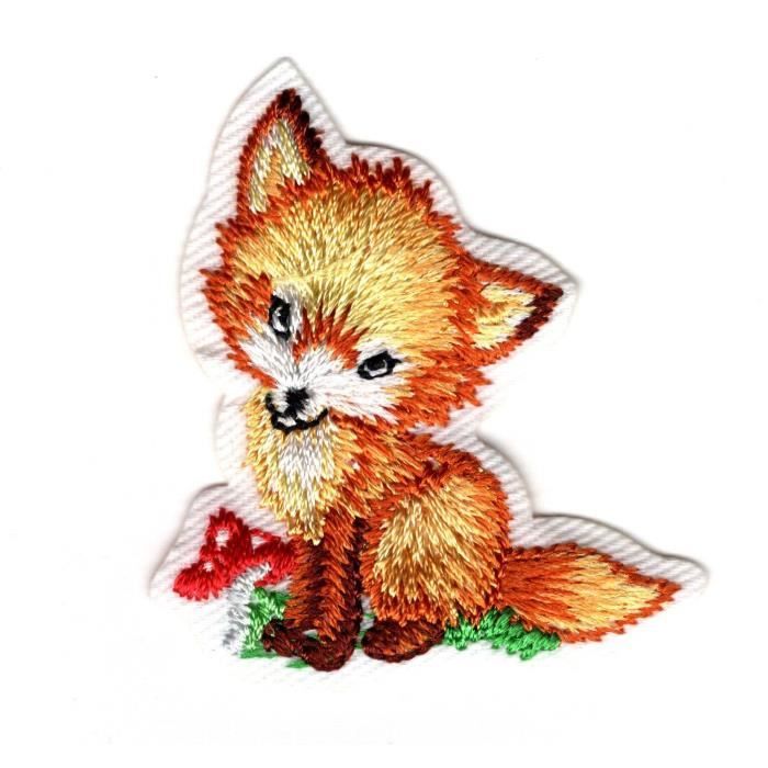 Ecusson Thermocollant Bebe Renard Renardeau 4 X 4 50 Cm Cdiscount Beaux Arts Et Loisirs Creatifs