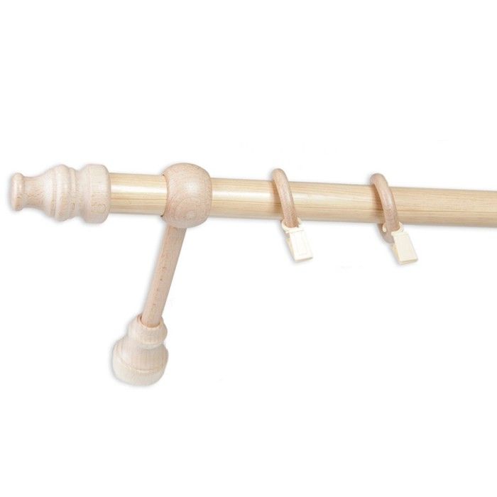 CRIS Tringle en bois Ø 28 mm Pin Simple 120 cm