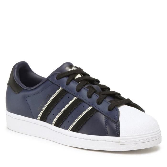 ADIDAS ORIGINALS Baskets Superstar - Blanc et bleu - Enfant garçon -  Cdiscount Chaussures