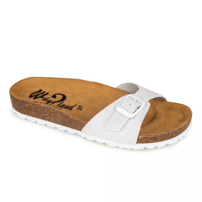 mule femme paillette