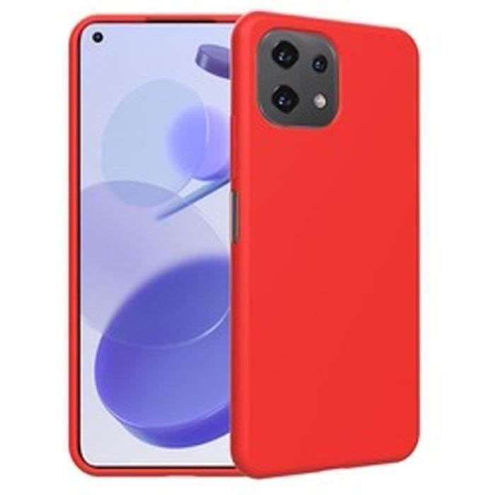 MYWAY Coque crystal soft rouge pour iphone 12/12 pro