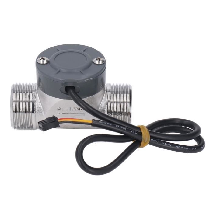 Capteur De Débit D'eau YF-G1 - Filetage G1" Mâle, 2-100 L/min, DC 5-24V - Pour Piscine, Irrigation, Climatisation - 12