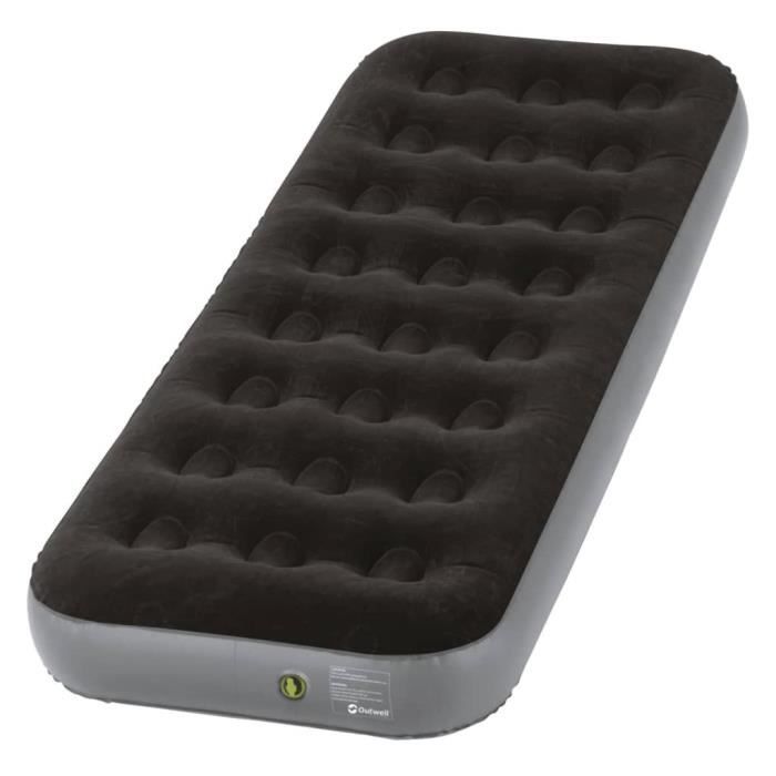Outwell Matelas pneumatique Classic Single noir et gris 445958 Outwell Matelas pneumatique Classic Single noir et gris 445958
