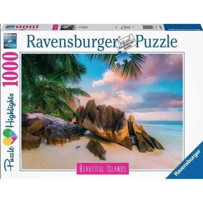 Puzzle 1000 pièces Les Seychelles (Puzzle Highlights) - Adultes, enfants dès 14 ans - Paysages - 16907 - Ravensburger