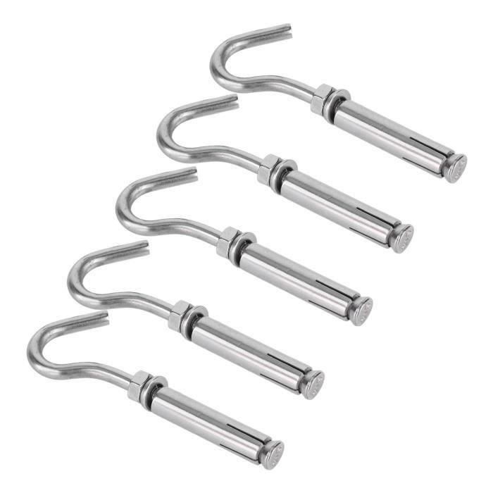 Lot de 8 crochets adhésifs blancs pour tringle à rideau, support adhésif sans perforation, crochet adhésif pour tringle télescopique | Leroy Merlin