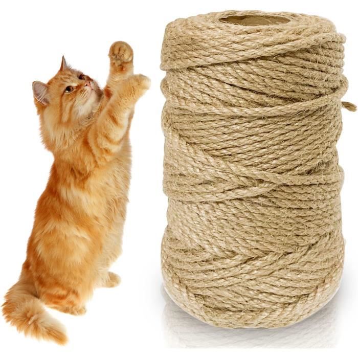 Corde Sisal Naturel 5mm X 50m - Pour Arbre à Chat, Bricolage, Décoration Jardin