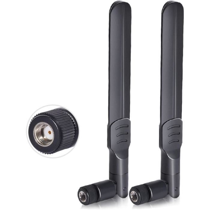 Bingfu WiFi Antenna Aerial 2.4GHz 5GHz 5.8GHz 8dBi RP-SMA Male Antenna 25cm U Fl Ipx Ipex Mhf4 To Rp Sma Female Extension Cable 2 Pack For M 2 Ngff Intel Wireless Network Card Wifi Adapter Lapto