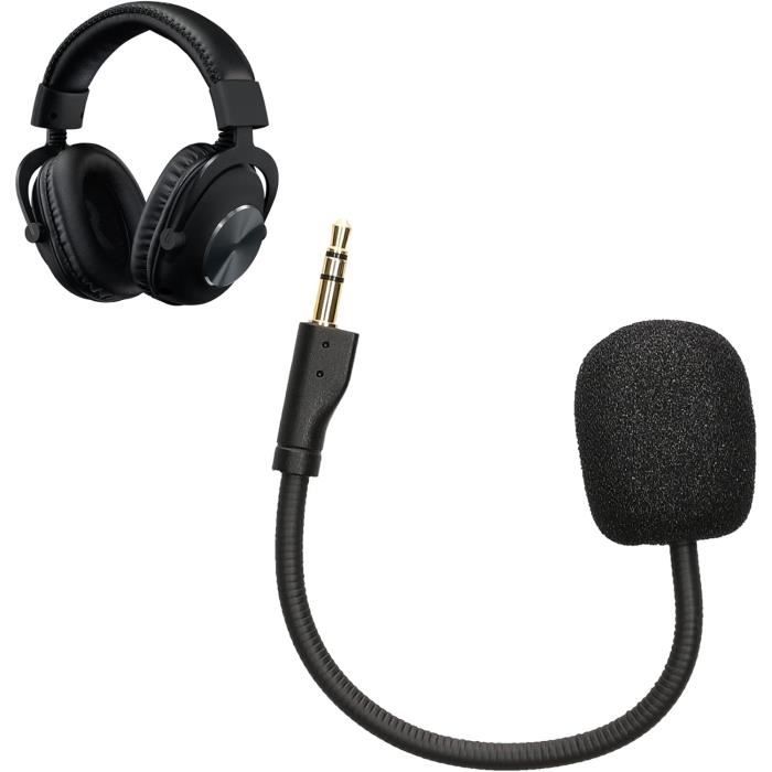 Microphone De Remplacement Pour Casque Razer Barracuda X - Prise Jack 3.5 Mm, Longueur 10 Cm - Noir
