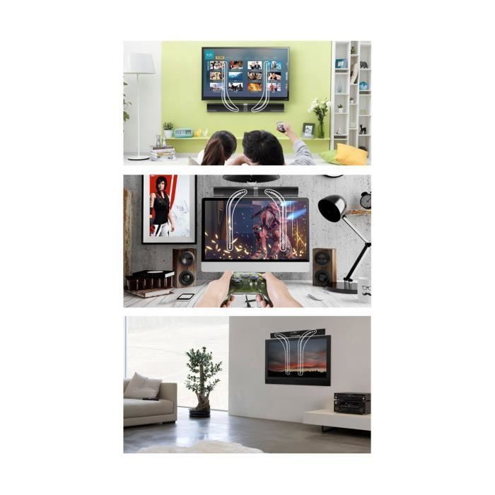 Support Mural Universel Pour Barre De Son - AUDIO123 SB-42 - Compatible Sonos, Sony, Vizio