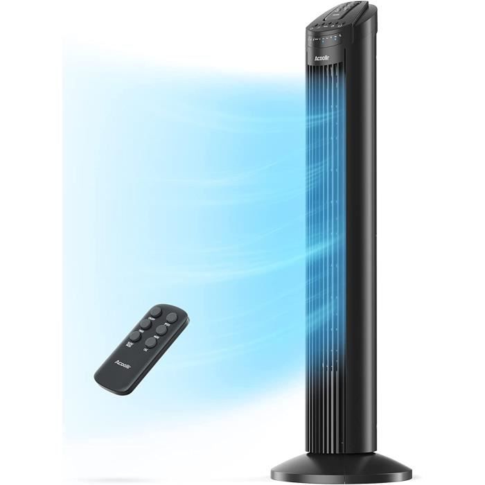 Acoolir Ventilateur Colonne, Grand Volume D’air Ventilateur Colonne ...