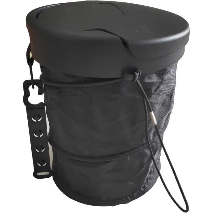 Mini Poubelle De Voiture Avec Couvercle - Étanche, Portable, Pour Porte-gobelet, Bureau, Maison
