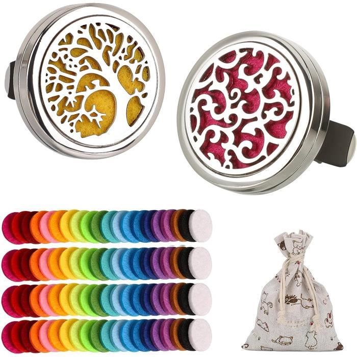 2 Diffuseurs De Parfum En Céramique Rose - Pour Huiles Essentielles - Bureau, Voiture, Maison