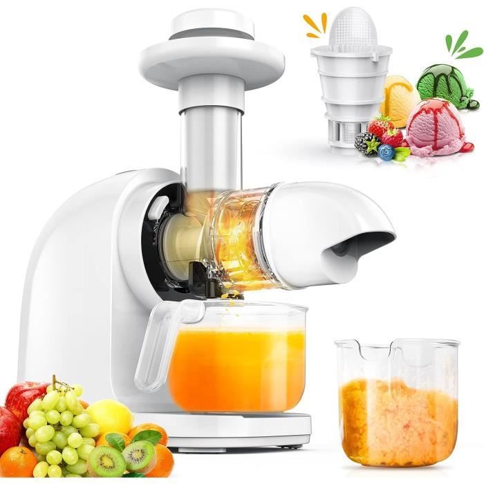 Extracteurs de Jus Lente 140W, Extracteur de Jus de Fruits et Légumes ...