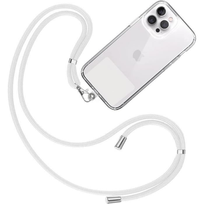 Cordon Téléphone Universel Cordon Téléphone Portable Universel - Lanière Cou Réglable - Violet Arc-en-Ciel Porte Téléphone Mains Libres