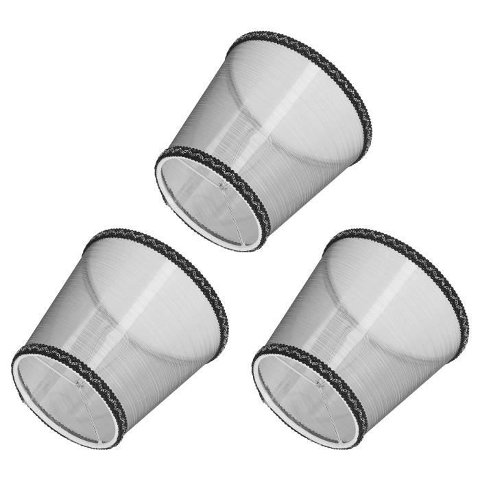 Lot De 3 Abat-Jour En Rotin Bohème - Pour Lustre Ou Lampadaire, Diamètre 5.5cm