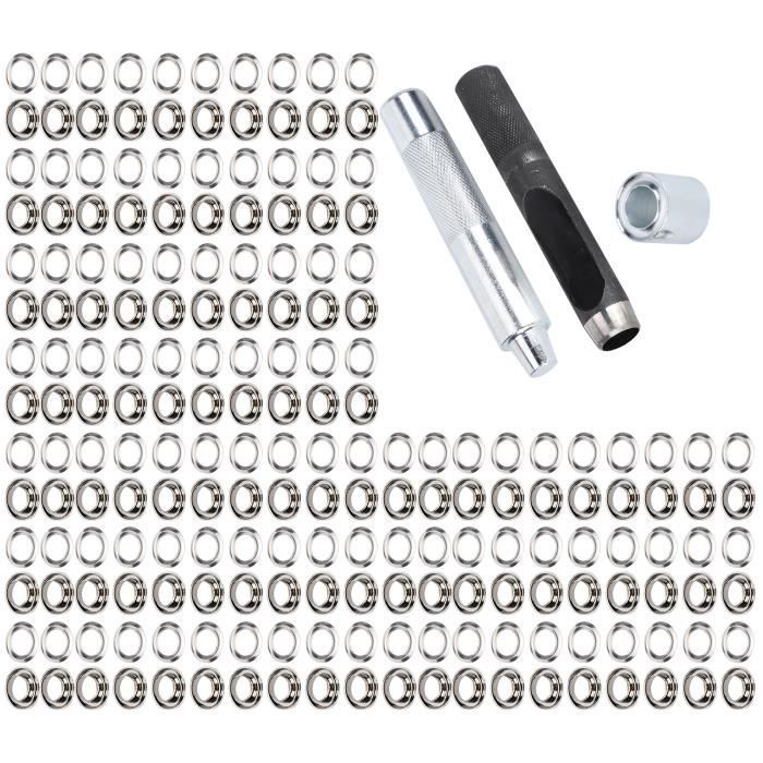 Kit D'outils à œillets DXL Complet Avec 100 œillets En Laiton - Neuf Sous Blister