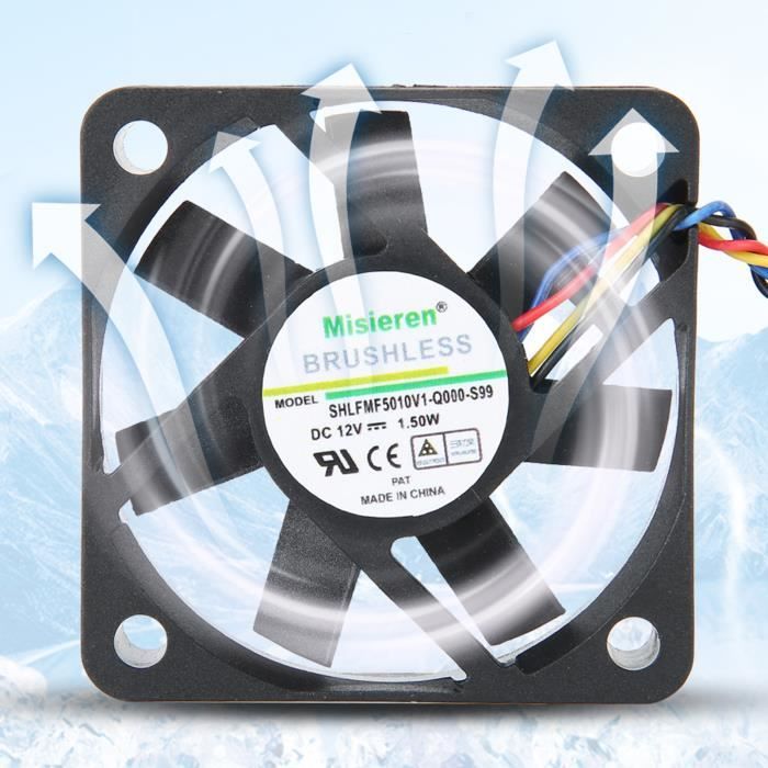 Ventilateur De Refroidissement Turbo DC 12V 120x120x32mm - 0.7A Brushless 2900 RPM