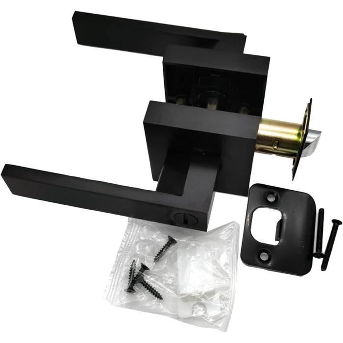 Lot De 6 Poignées De Porte En Nickel Brossé, Leviers De Porte