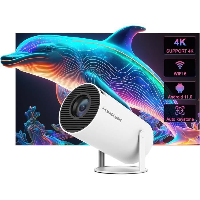 Mini Projecteur Portable Magcubic HY300 4K WiFi 6 BT 5.0 Cdiscount TV Son Photo