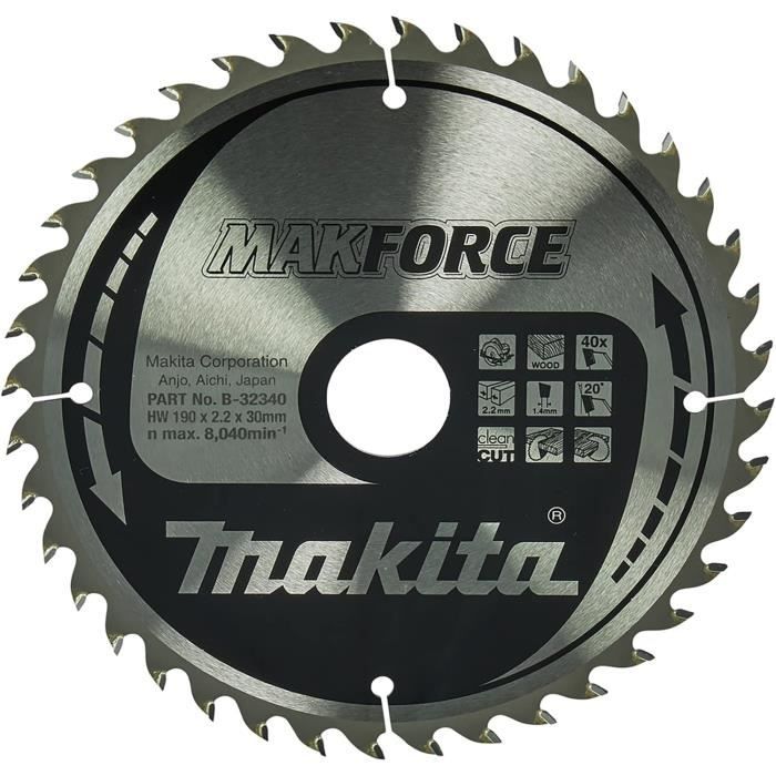 Makita B-09503 Sägeblatt – Spezialblatt Für Holz Mit Nägeln Und Knoten