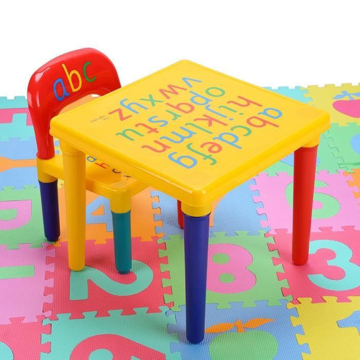 Vgeby Ensemble De Table De Jeu Pour Enfants Ensemble De Table Et De Chaise Pour Enfants Pour Activites Boh Cdiscount Puericulture Eveil Bebe