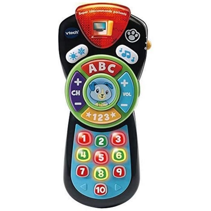 VTECH- Super TELECOMMANDE PARLANTE Baby Jouet Premier Age, 80-606275, Multicolore - Version FR
