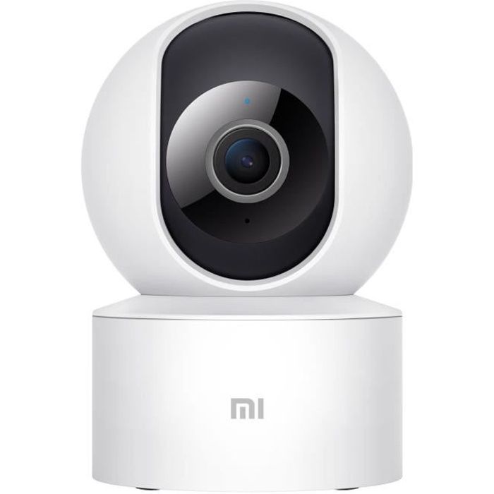 Caméra de surveillance sans fil 360° XIAOMI - Résolution 1920*1080 - Vision nocturne - Blanc