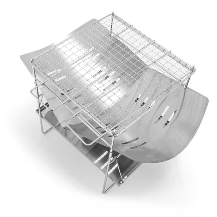 Josopa Camping Barbecue Portable Mini Barbecue En Acier Inoxydable