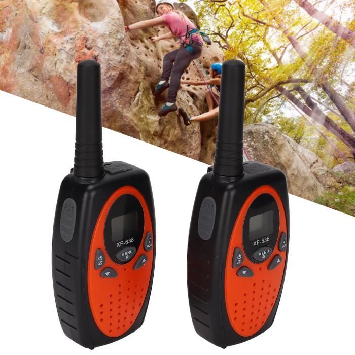 2 Talkies Walkies Enfants – 75 M Portée – ABS Résistant – Aventure Extérieur – Cadeau