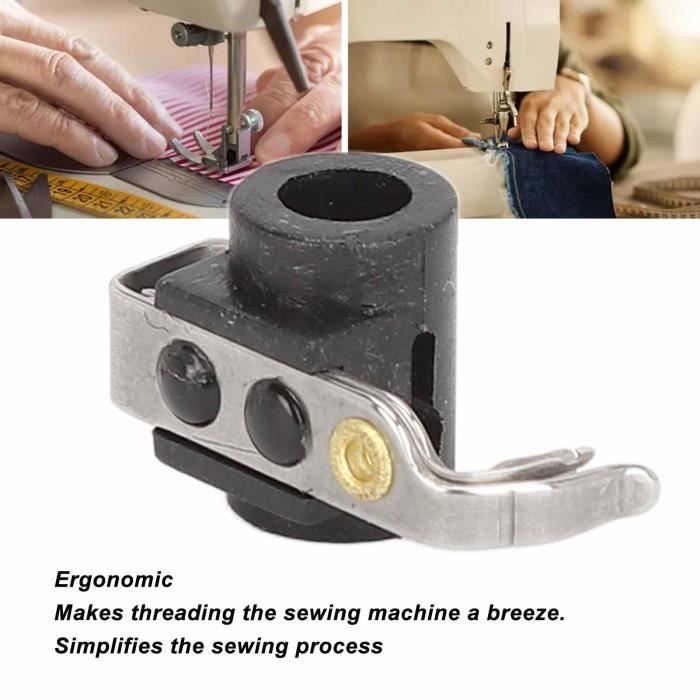 Zerodis Enfile-Aiguille Automatique Multifonctionnel - Outil De Couture Acier Inoxydable Compatible Singer Heavy Duty